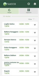 Suggested cover crops